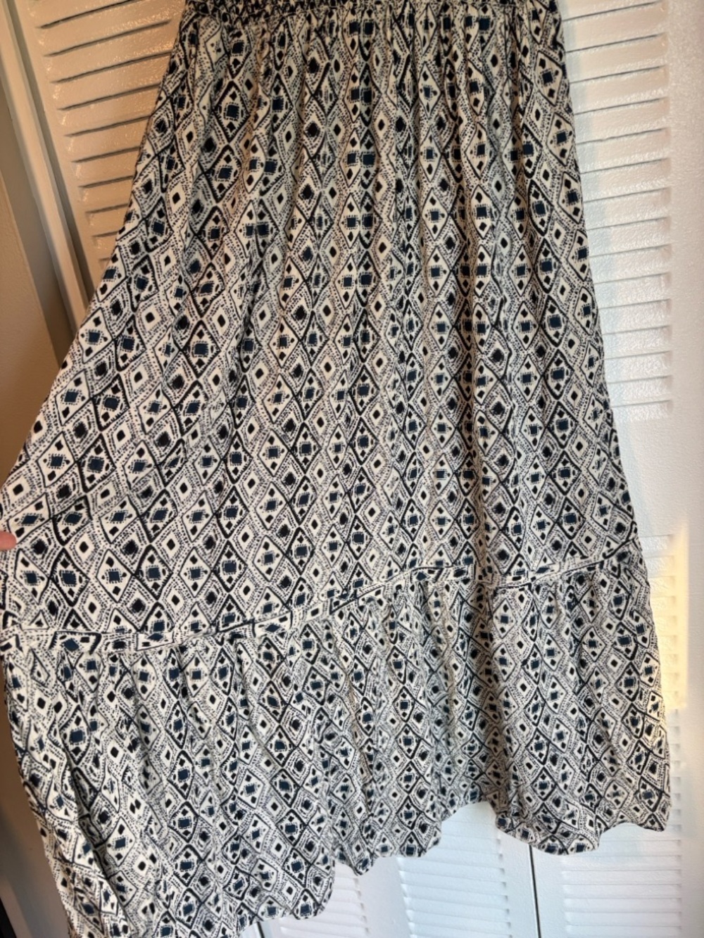 Devoted Boho Chic Maxi Dress – Puff Sleeve Smocked Waist | Size S - Picture 4 of 12
